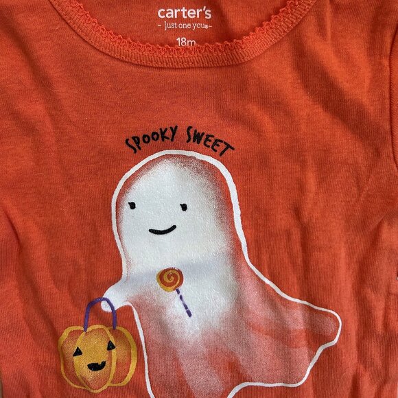 Halloween Bundle Ghost Spooky Sweet 18 month Outfit Set NWT - Picture 6 of 13